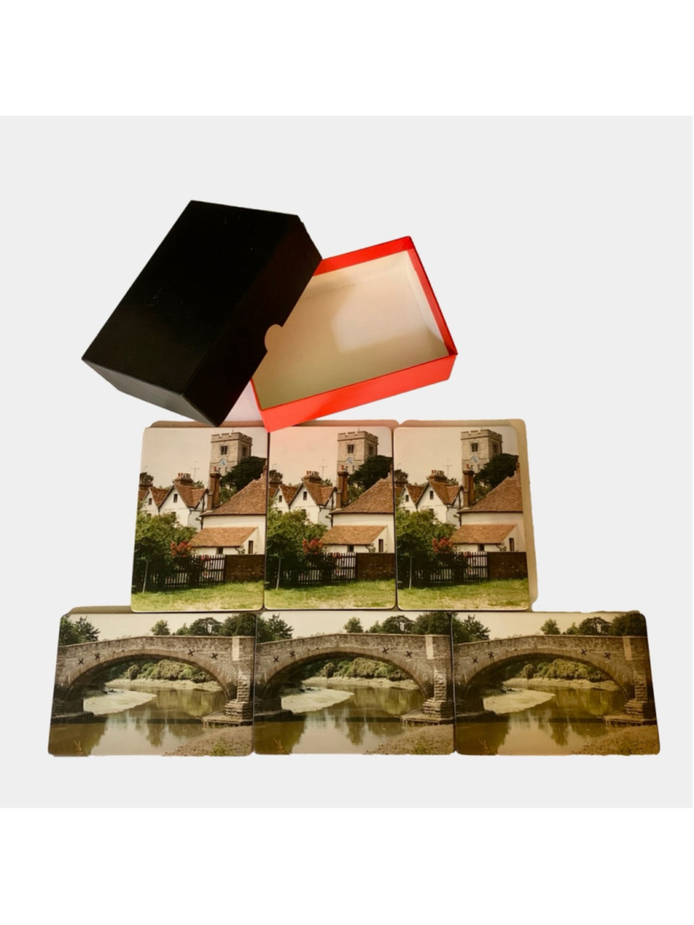 Aylesford, Kent, UK Bridge and Clocktower Coasters